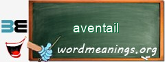 WordMeaning blackboard for aventail